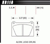 Disc Brake Pad Black w/0.580 Thickness - image 1