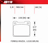 Blue 9012 Disk Brake Pads Formula Mazda, Lucas Girling