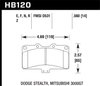Disc Brake Pad Blue 9012 w/0.560 Thickness - image 3