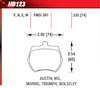 Blue 9012 Disk Brake Pads Austin, MG 1100/Midget, Morris, Triumph TR7, Wolseley - image 1