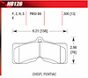 Blue 9012 Disk Brake Pads Camaro, Corvette, Firebird T/A