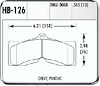 HPS Performance Brake Pads 1965-82 Corvette - image 1