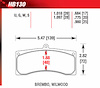 DTC-60 Disk Brake Pads Brembo Wilwood - image 1