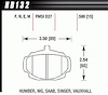 Disc Brake Pad Black w/0.580 Thickness