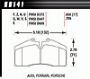 Blue 9012 Disk Brake Pads Audi RS2, Ferrari, Porsche - image 1