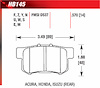 Blue 9012 Disk Brake Pads Acura, Honda, Isuzu - image 1