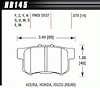 Disc Brake Pad Performance Ceramic w/0.570 Thickness - image 1