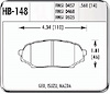 Hawk High Performance Front Brake Pads 1989-93 Miata