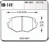 Hawk High Performance Front Brake Pads 1994-02 Mazda Mi - image 1