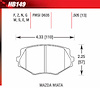 DTC-60 Disk Brake Pads Mazda Miata - image 1
