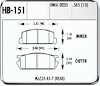 Performance Brake HPS PAD D235 MAZ RX-7(R) - image 1