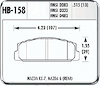 Hawk High Performance Rear Brake Pads 1986-96 Mazda R