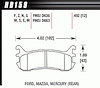 Disc Brake Pad Performance Ceramic w/0.492 Thickness - image 1