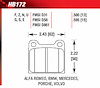 Blue 9012 Disk Brake Pads Alfa Romeo, BMW, Mercedes, Porsche, Volvo