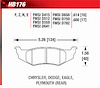 Blue 9012 Disk Brake Pads Chrysler, Dodge, Eagle, Plymouth - image 1