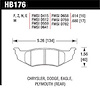 Disc Brake Pad Black w/0.680 Thickness - image 1