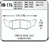 HP-Plus Performance Brake Pads 1994-2003 Chrysler L4/V6 - image 1