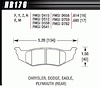 Disc Brake Pad Performance Ceramic w/0.614 Thickness - image 1