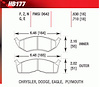 Hawk High Performance Front Brake Pads Fits: 1994-2004 Neon non-turbo - image 1