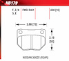 Blue 9012 Disk Brake Pads for Nissan 300ZX - image 1