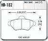 HPS Performance Brake Pads 1994-98 Mustang except Cobra - image 1