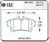 HP-Plus Performance Brake Pads 1994-2000 Mustang except Cobra - image 1