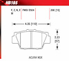 Blue 9012 Disk Brake Pads Acura NSX - image 1