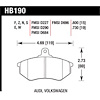 Hawk Performance Brakes Street Compound. Fits: 1988-92 80 incl. Quattro - image 1