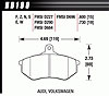 Disc Brake Pad Performance Ceramic w/0.730 Thickness - image 1