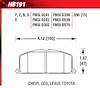 Blue 9012 Disk Brake Pads Chevy, Geo, Lexus, Toyota, Celica, Corolla, MR2, Paseo, Tercel - image 1