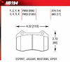 DTC-60 Disk Brake Pads Espirit Turbo, Chevy Camaro SS