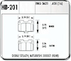Hawk High Performance Rear Brake Pads Fits: 6/93-99 3000 GT VR4 - image 1