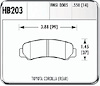 HP-Plus Performance Brake Pads 1984-87 Toyota Corolla GTS - image 1