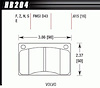 Disc Brake Pad HT-10 w/0.615 Thickness - image 1