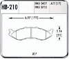 HPS Performance Brake Pads 1990-92 Jeep Comanche - image 1