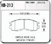 Hawk High Performance Front Brake Pads Fits: 00-01 Eclipse 4 - image 1