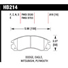 Disc Brake Pad DTC-60 w/0.618 Thickness - image 1