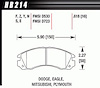 Disc Brake Pad Performance Ceramic w/0.618 Thickness - image 1