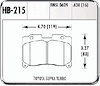 Hawk High Performance Brake Pads 1993-98 Supra turbo, Fr - image 1