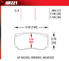 DTC-60 Disk Brake Pads AP Racing, Brembo, Wilwood - image 1