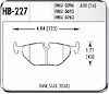 Hawk High Performance Rear Brake Pads Fits various BMW models - image 1