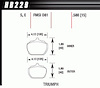 Disc Brake Pad HT-10 w/0.580 Thickness