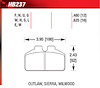 DTC-60 Disk Brake Pads Outlaw Sierra Wilwood BB - image 1
