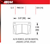 Blue 9012 Disk Brake Pads Alfa Romeo, Aston Martin, Jaguar, Lotus, Volvo