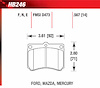 Blue 9012 Disk Brake Pads Ford Escort, Mazda 323, MX-3, Protege, Mercury Tracer - image 1