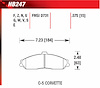 Blue 9012 Disk Brake Pads Cadillac XLR, Chevy Corvette, Pontiac GTO - image 1