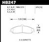 DTC-80 BRAKE PADS C-5 Corvette - image 1