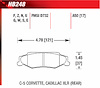 Blue 9012 Disk Brake Pads Cadillac XLR, C-5 Corvette - image 1
