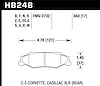 DTC-80 BRAKE PADS C-5 Corvette Rear - image 1
