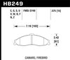 HP-Plus Performance Brake Pads 1998-2000 Camaro/Firebird - image 3